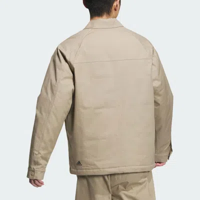 Adidas Originals Adidas Small Logo Padded Jacket Asia Sizing 'tan' In Neutral