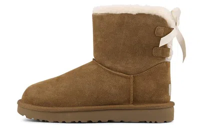 Ugg Bailey Bow Ii "chestnut" Ankle Boots