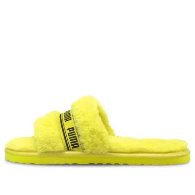 Puma (wmns)  Fluff Slides 'fluo Yellow' In Gold