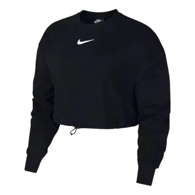 Nike (wmns)  Sportswear Swoosh French Terry Crewneck Top 'black'