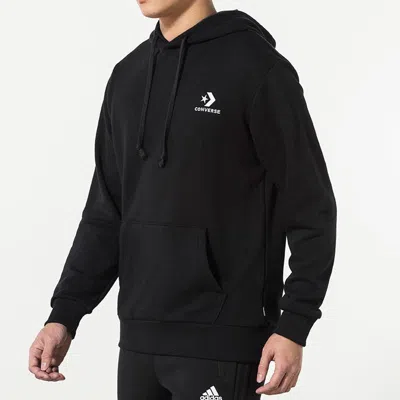 Converse Star Chevron Embroidered Pullover Sweatshirt 'black'
