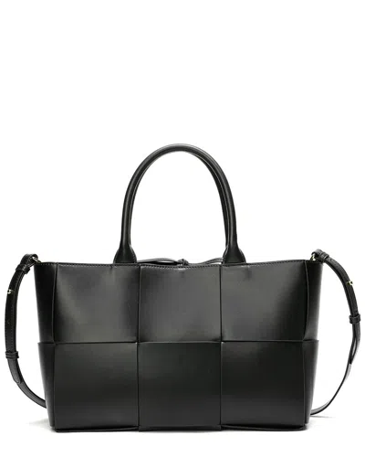 Tiffany & Fred Paris Woven Smooth Leather Tote