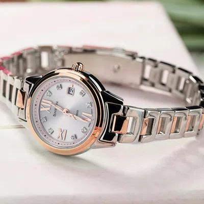 Casio Sheen Solar Powered Quartz Waterproof Sapphire Crystal In Silver