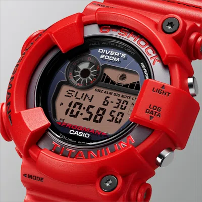 Casio G-shock Digital 'red' In Orange