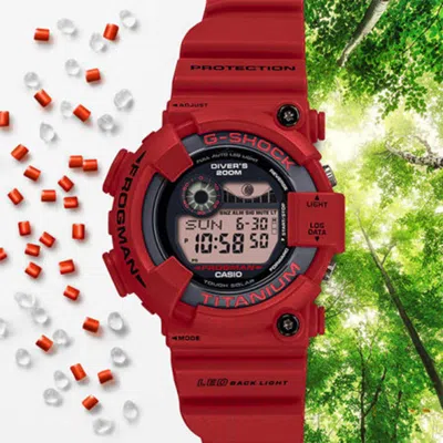 Casio G-shock Digital 'red' In Orange