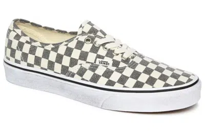 Vans Authentic 'washed Checkerboard - Asphalt' In Gray