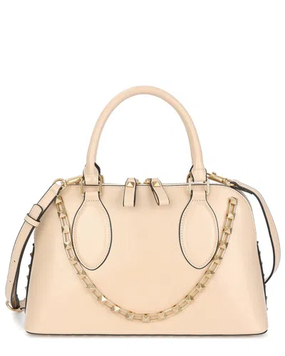 Tiffany & Fred Paris Studded Detail Structured Leather Satchel