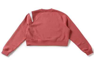 Nike (wmns)  Nsw Swoosh Crew Fleece Sweatshirt 'pink' In Burgundy