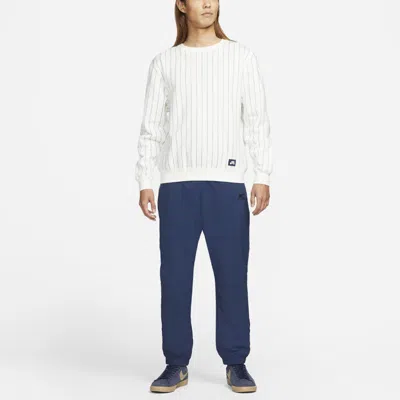 Nike Unisex Sb Skateboard Round-neck Sweatshirt White