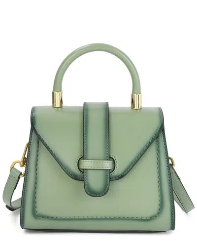 Tiffany & Fred Paris Smooth & Polished Leather Top Satchel
