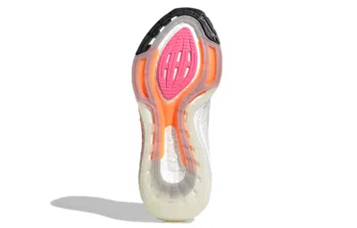 Adidas Originals (wmns) Adidas Ultraboost 21 'white Acid Orange' In Gray