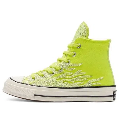 Converse (wmns)  Chuck 70 High 'archival Glitter Flame - Lemon Venom' In Green