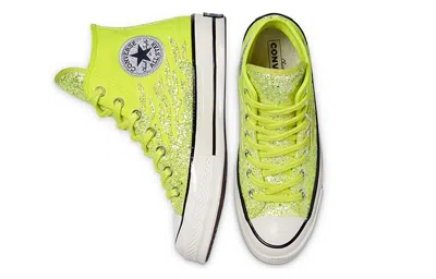 Converse (wmns)  Chuck 70 High 'archival Glitter Flame - Lemon Venom' In Green