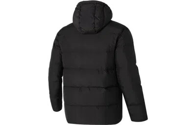 Puma Street Style Hoodie Down Jacket 'black' In Black