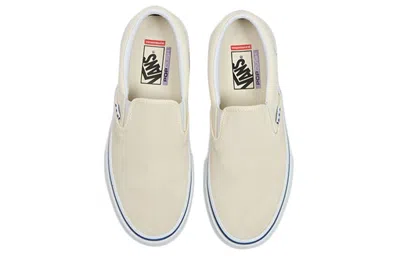 Vans Vault Man Sneakers Cream Size 8 Textile Fibers In Neutral