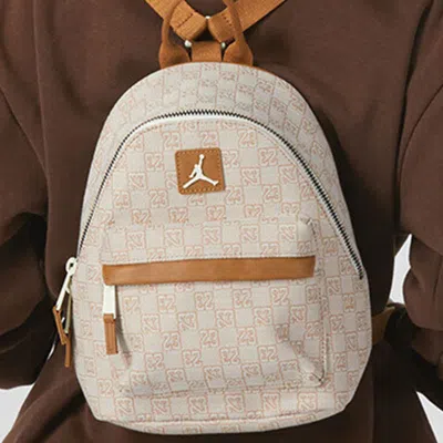 Air Jordan Monogram Backpack 'beige' In Neutral