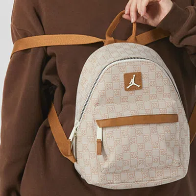 Air Jordan Monogram Backpack 'beige' In Neutral