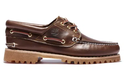 Timberland Mens  Authentics 3-eye Boat Shoe In Brown
