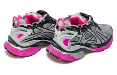 Balenciaga Grey Runner Sneakers In Pink
