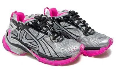 Balenciaga Grey Runner Sneakers In Pink