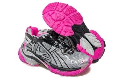 Balenciaga Grey Runner Sneakers In Pink