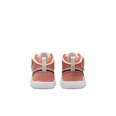 Air Jordan (td)  1 Mid Alt Se 'team Orange Sail White' In Pink