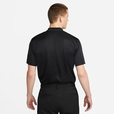 Nike Casual Breathable Solid Color Golf Short Sleeve Polo Shirt Black In Black