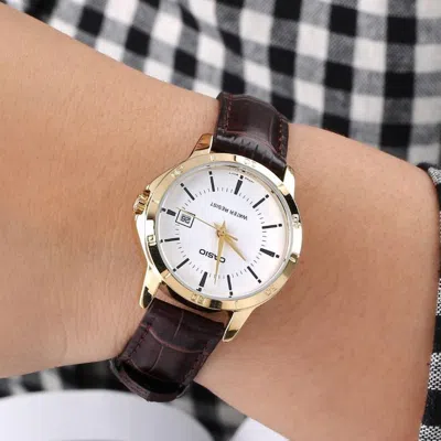 Casio Quartz Waterproof Brown Analog