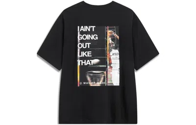 Li-ning Way Of Wade Graphic T-shirt 'black'