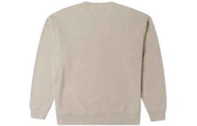 Converse Denim Patchwork Crew Sweatshirt 'beach Stone' In Pink