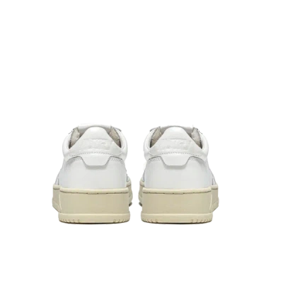 Autry Medalist Low Sneakers In White Leather In White