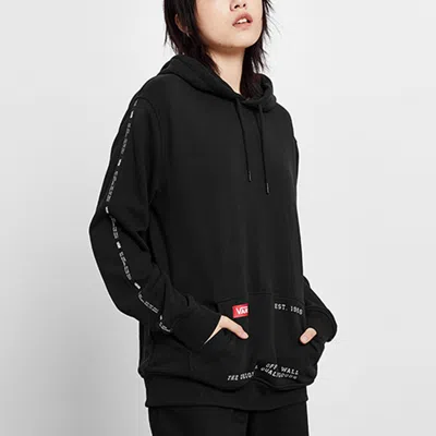 Vans Sleeve Alphabet Logo Sports Loose Couple Style Black