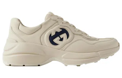 Gucci Rhyton 'interlocking G - Ivory Blue' In Neutral