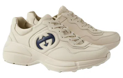 Gucci Rhyton 'interlocking G - Ivory Blue' In Neutral