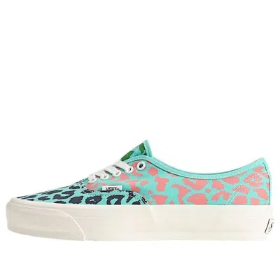 Vans Premium Authentic 44 Cheetah Sneakers Pool Blue In Green