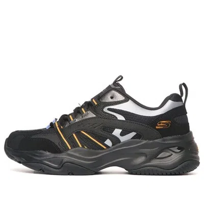 Skechers Casual Daddy's Shoes 'black Silver Orange'