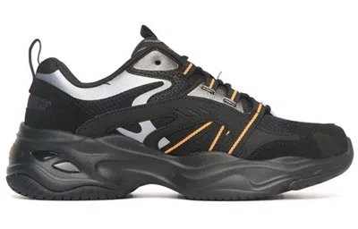 Skechers Casual Daddy's Shoes 'black Silver Orange'