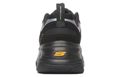 Skechers Casual Daddy's Shoes 'black Silver Orange'