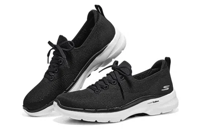 Skechers (wmns)  Go Walk 6 Hyper Burst 'black White' In Multi