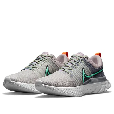 Nike (wmns)  React Infinity Run Flyknit 2 'violet Ash Light Menta' In Gray