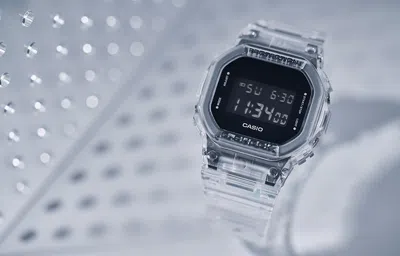 Casio G-shock Square 'white' In Metallic
