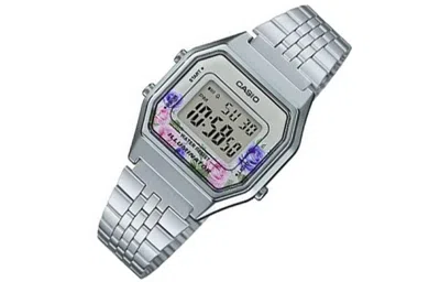 Casio Waterproof Unisex Silver Digital