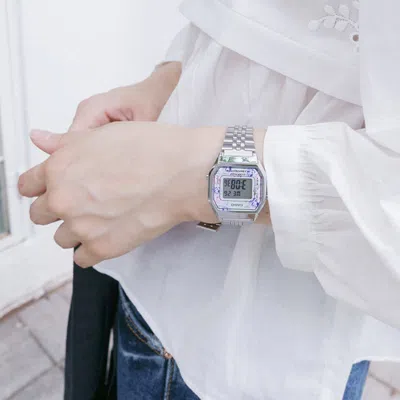 Casio Waterproof Unisex Silver Digital
