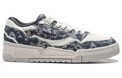 Li-ning 001 Btc Premium 'grey Camo' In Blue