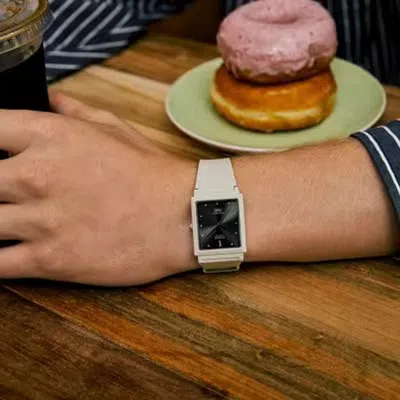 Casio Analog 'ivory' In Gray