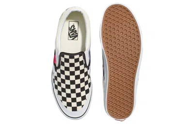 Vans Classic Slip-on 138 Sidestripe 'black Checkerboard' In Multi