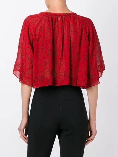 Shop Iro Cropped Lace Blouse