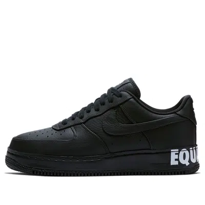 Nike Air Force 1 Leather Sneakers In Black