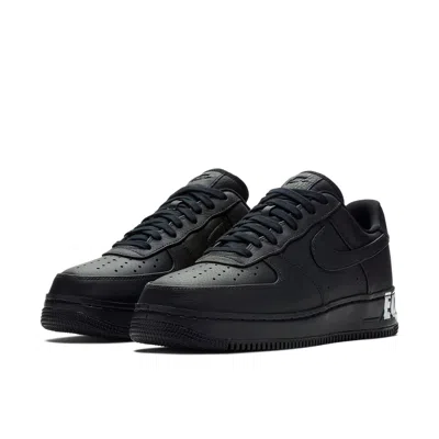 Nike Air Force 1 Leather Sneakers In Black