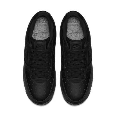 Nike Air Force 1 Leather Sneakers In Black